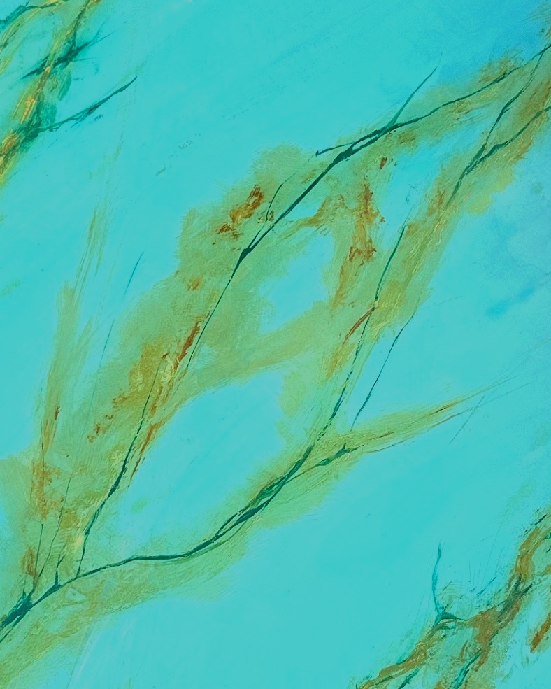 Jade Vein — Aqua Marble · Ochre Veining