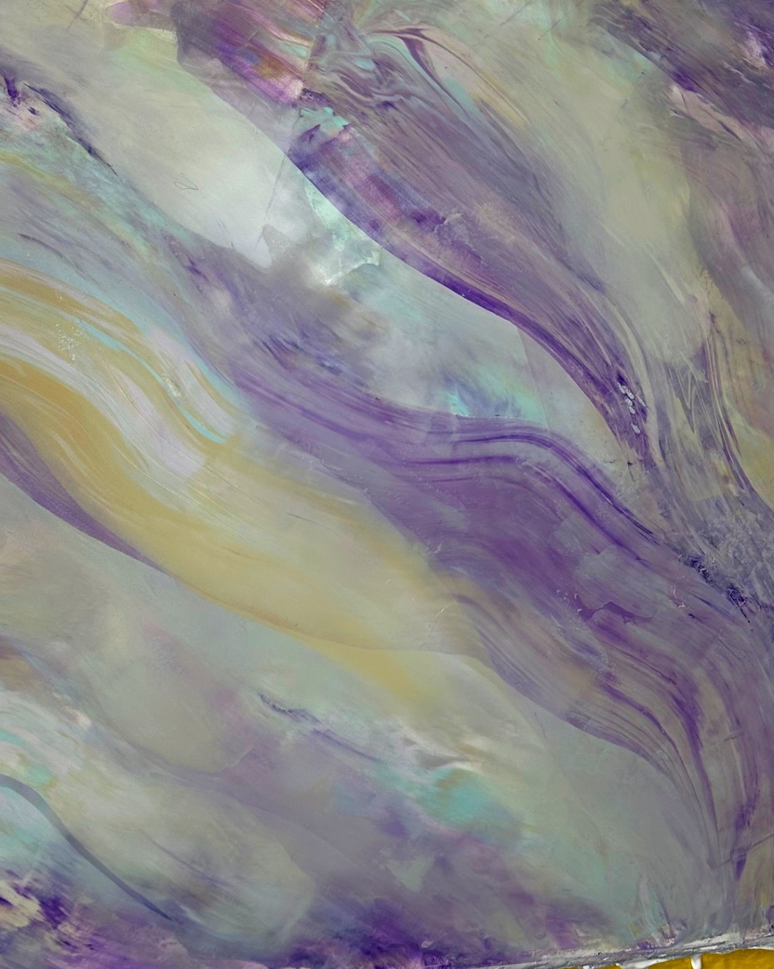 Amethyst Drift — Iridescent Plaster · Violet Wash